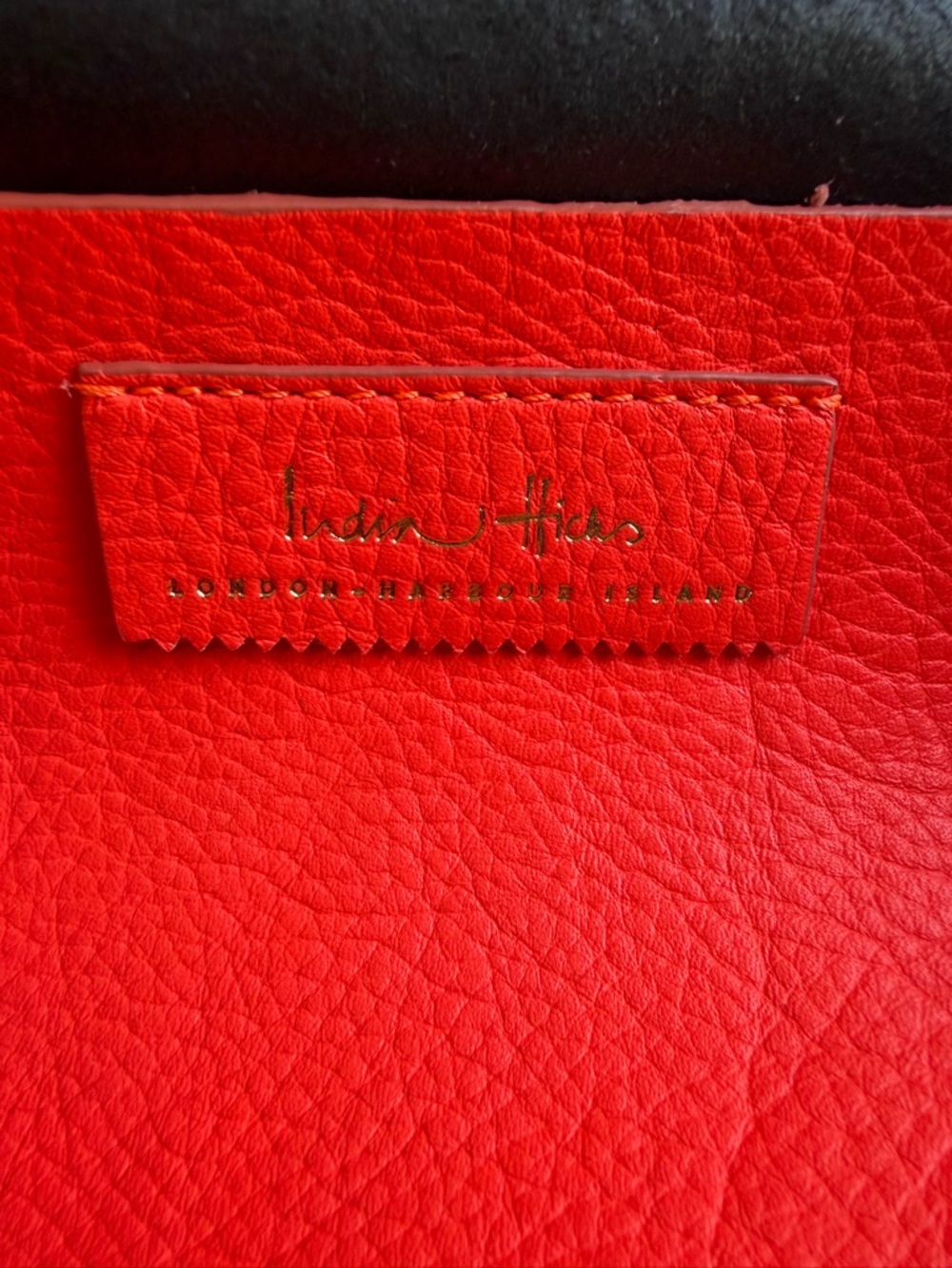 India Hicks "Fussy Sarah" Bag in Black Suede and Leather - Picture 8 of 15